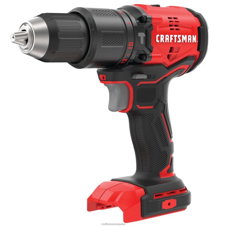 CRAFTSMAN v20 Taladro percutor inalámbrico sin escobillas, velocidad variable, 1/2 pulg., 20 voltios, amperaje máximo (herramienta básica) Herramientas eléctricas 4DTRH104